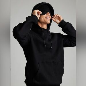 COMFRT *UNISEX Black AIRPLANE Hoodie OVERSIZED